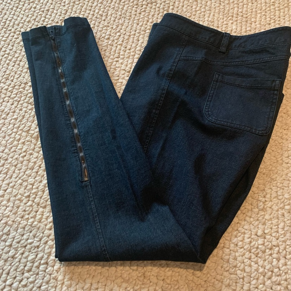 EUC Vince Skinny Denim Jeans Ankle Zip